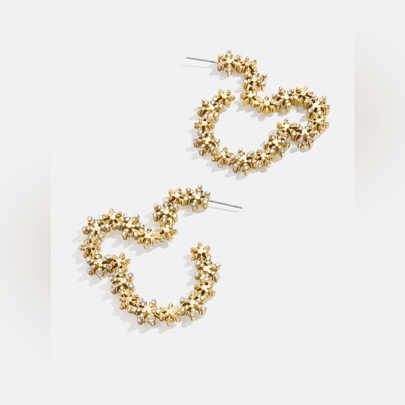 BaubleBar Jewelry - BaubleBar Disney Mickey Mouse Let It Glow Earrings-Statement Snowflake Earrings